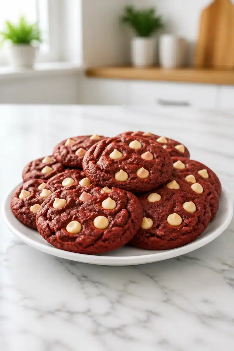 Chewy White Chocolate Chip Red Velvet Cookies chewy white chocolate chip red velvet cookies 2026 07 02 040037