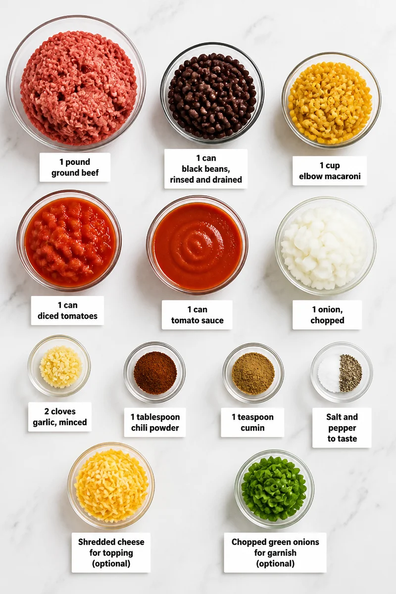Classic Beef Black Bean Chili Mac classic beef black bean chili mac 2026 07 26 051239
