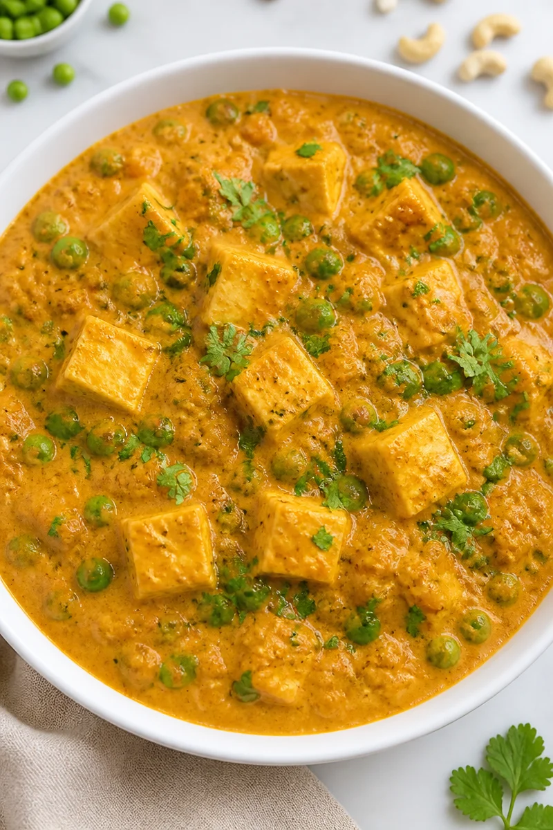 Creamy Cashew And Pea Matar Paneer Recipe creamy cashew and pea matar paneer recipe 2026 07 07 024123 2