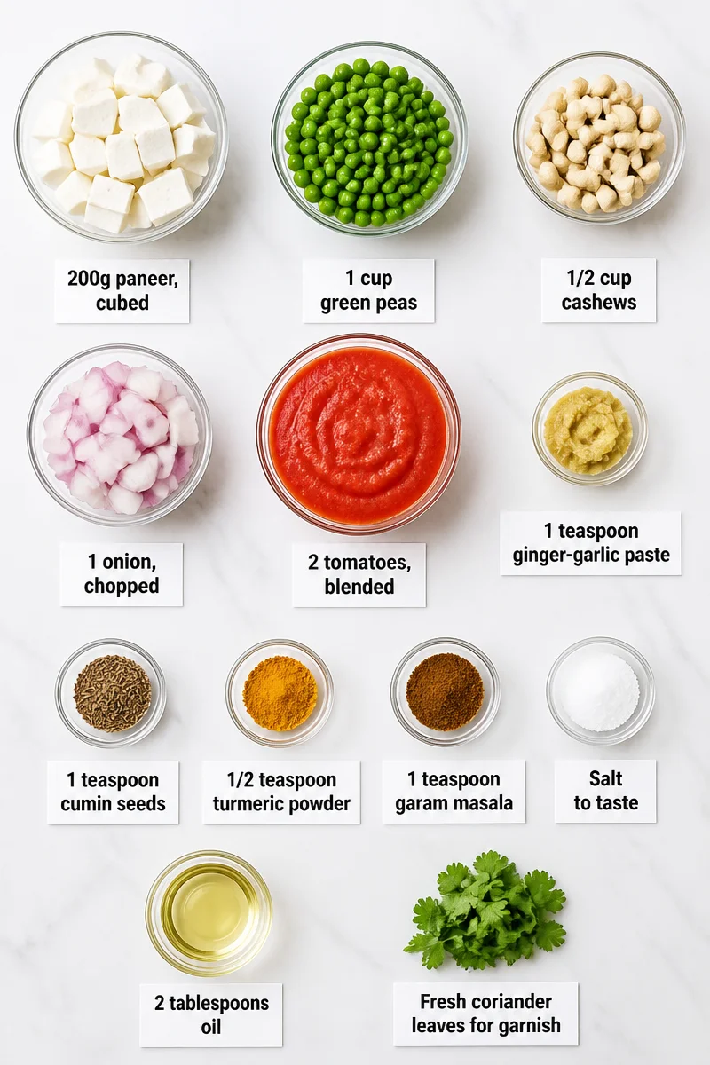 Creamy Cashew And Pea Matar Paneer Recipe creamy cashew and pea matar paneer recipe 2026 07 07 024213 3