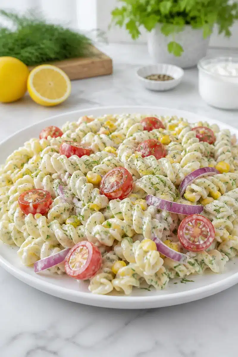 Creamy Dill And Sweet Corn Pasta Salad Recipes creamy dill and sweet corn pasta salad recipes 2026 07 02 034836