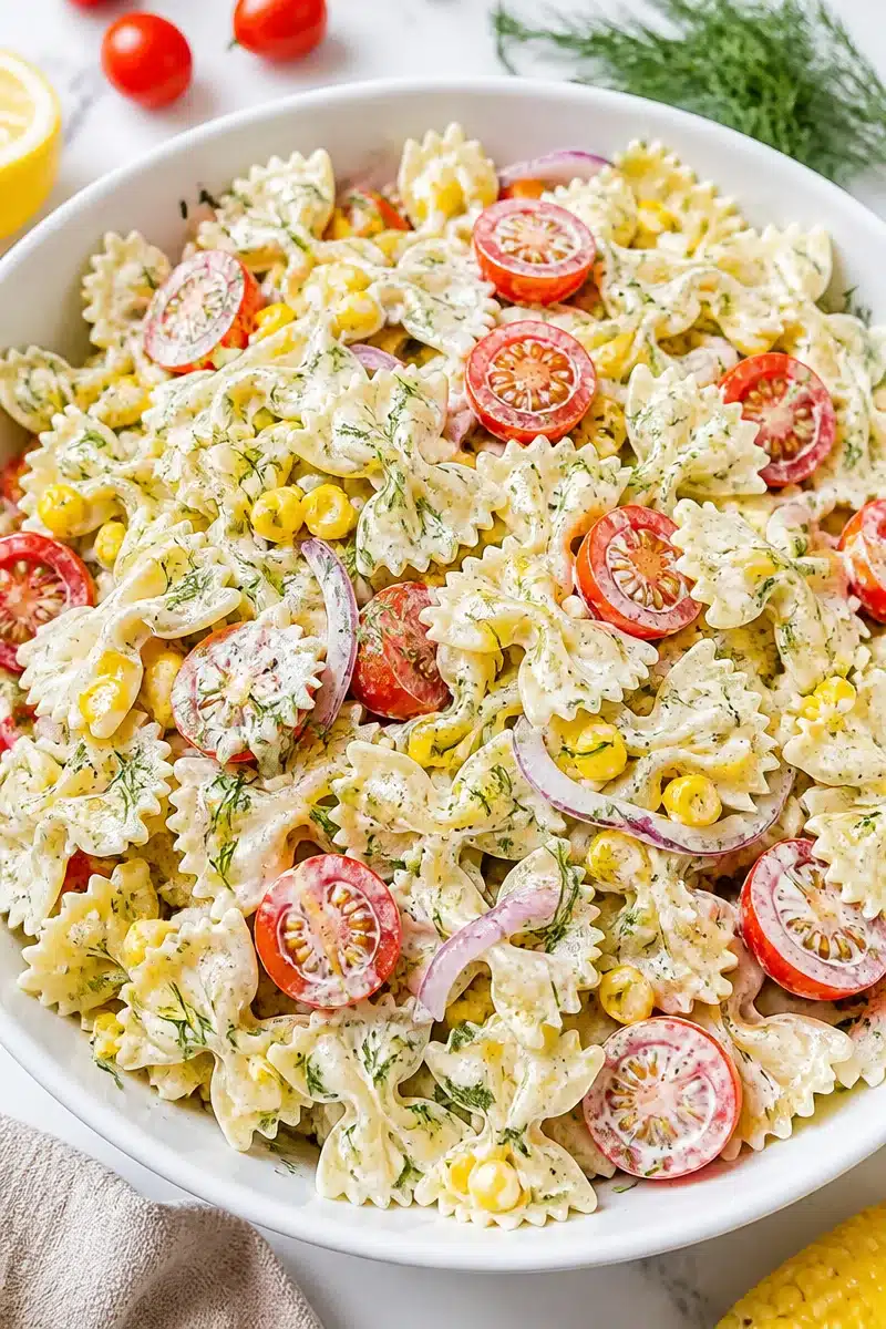 Creamy Dill And Sweet Corn Pasta Salad Recipes creamy dill and sweet corn pasta salad recipes 2026 07 02 034904 2