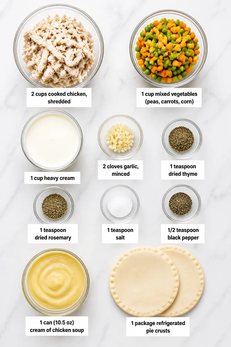Creamy Garlic And Herb Chicken Pot Pie Casserole creamy garlic and herb chicken pot pie casserole 2026 07 17 043656