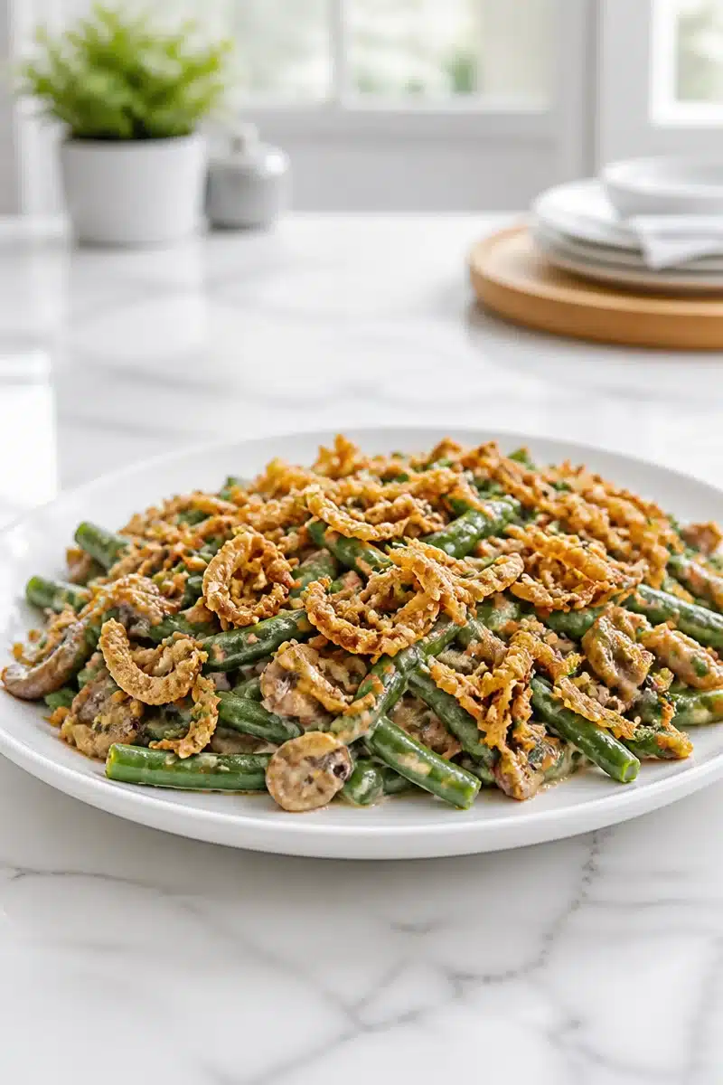 Creamy Mushroom And Crispy Onion Green Bean Casserole creamy mushroom and crispy onion green bean casser 2026 07 02 040230