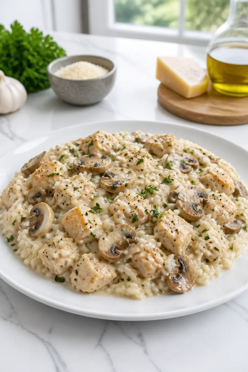Creamy Parmesan Mushroom Chicken And Rice Recipe creamy parmesan mushroom chicken and rice recipe 2026 07 04 051709