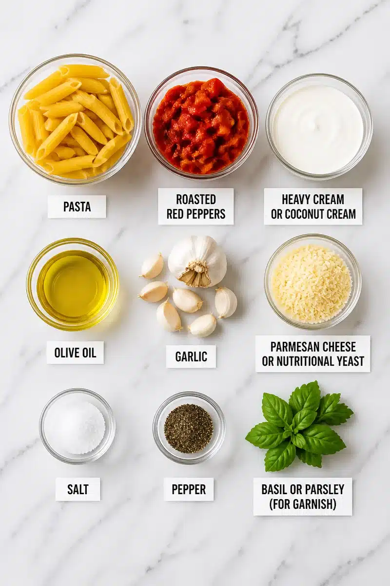 Creamy Roasted Red Pepper Pasta Vegetarian Recipes creamy roasted red pepper pasta vegetarian recipes 2026 07 02 034716 3