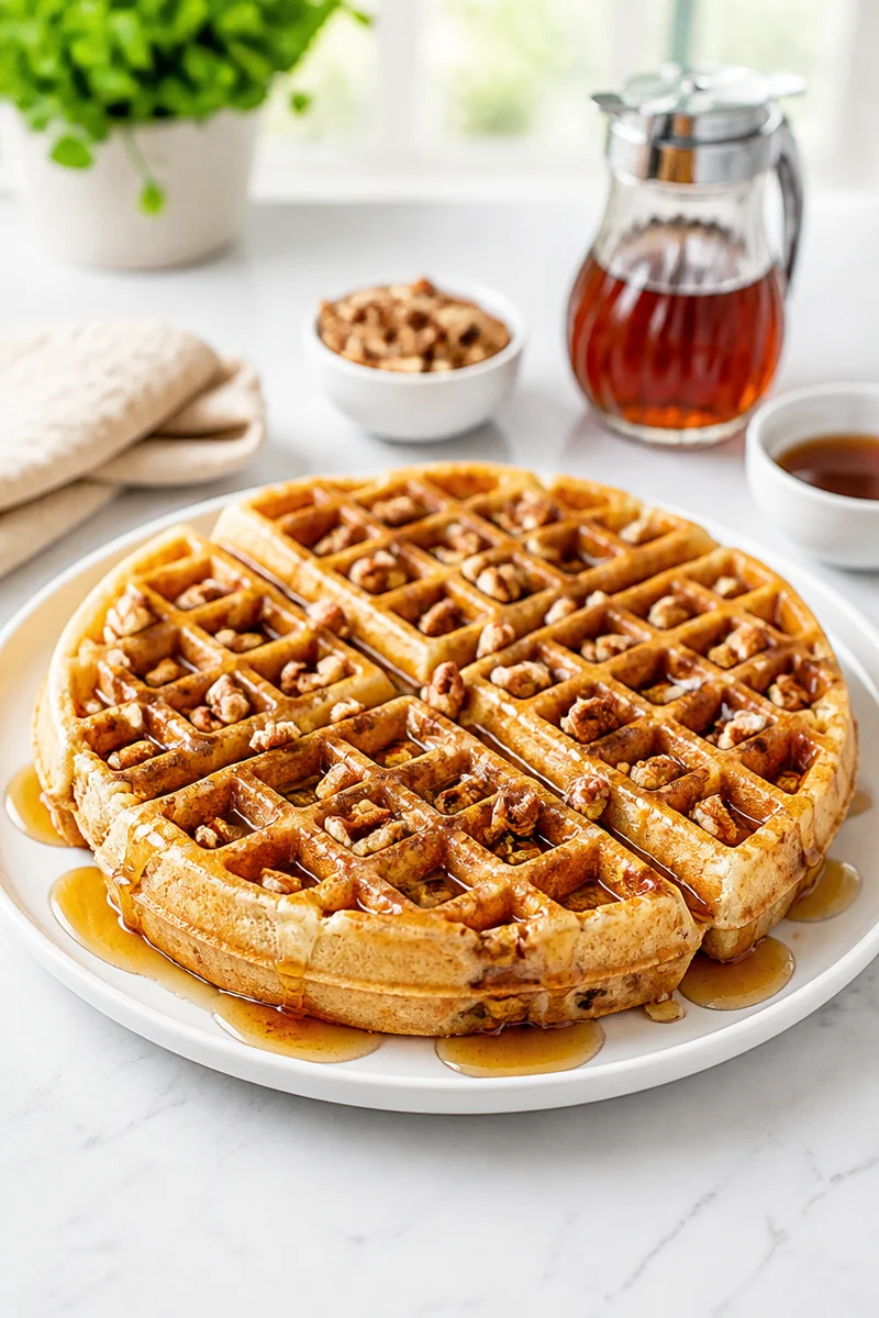 Crispy Maple Pecan Fall Belgian Waffle crispy maple pecan fall belgian waffle 2026 07 05 033446