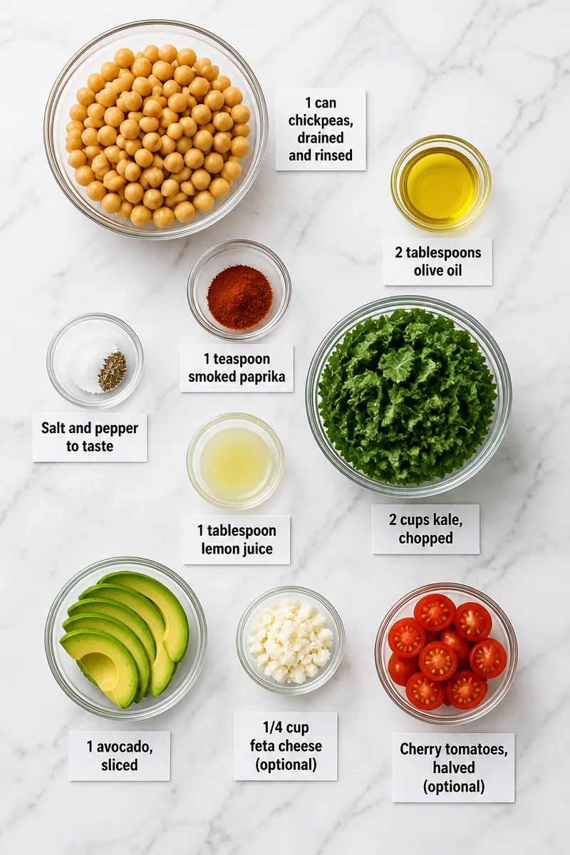 Crispy Roasted Chickpea and Kale Salad Bowl crispy roasted chickpea and kale salad bowl 2026 07 21 034820