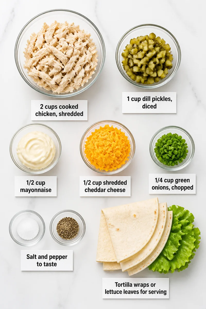 easy dill pickle chicken salad wrap with cheddar 2026 07 23 041906