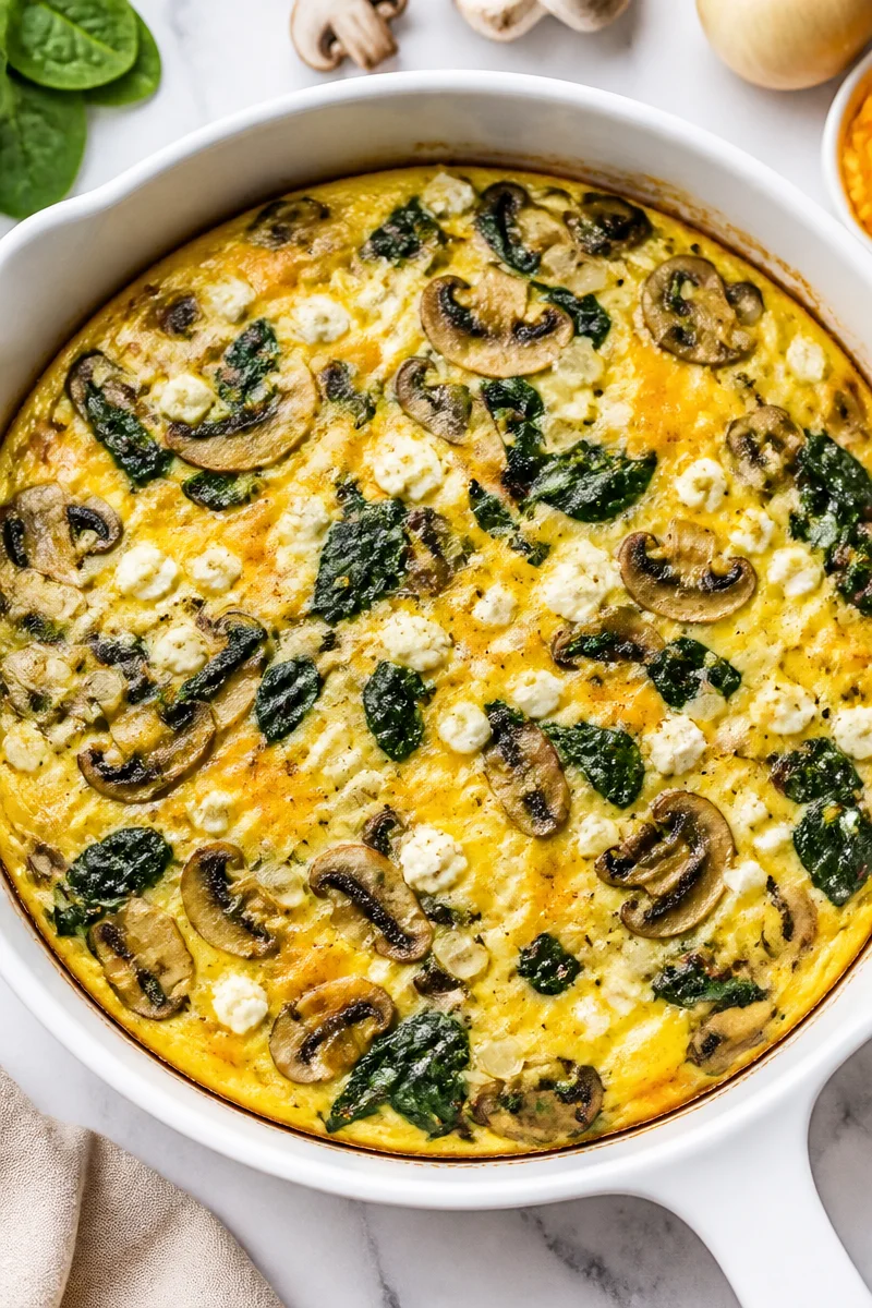 Fluffy Spinach And Mushroom Frittata Healthy Breakfast Recipe fluffy spinach and mushroom frittata healthy break 2026 07 07 025120 2