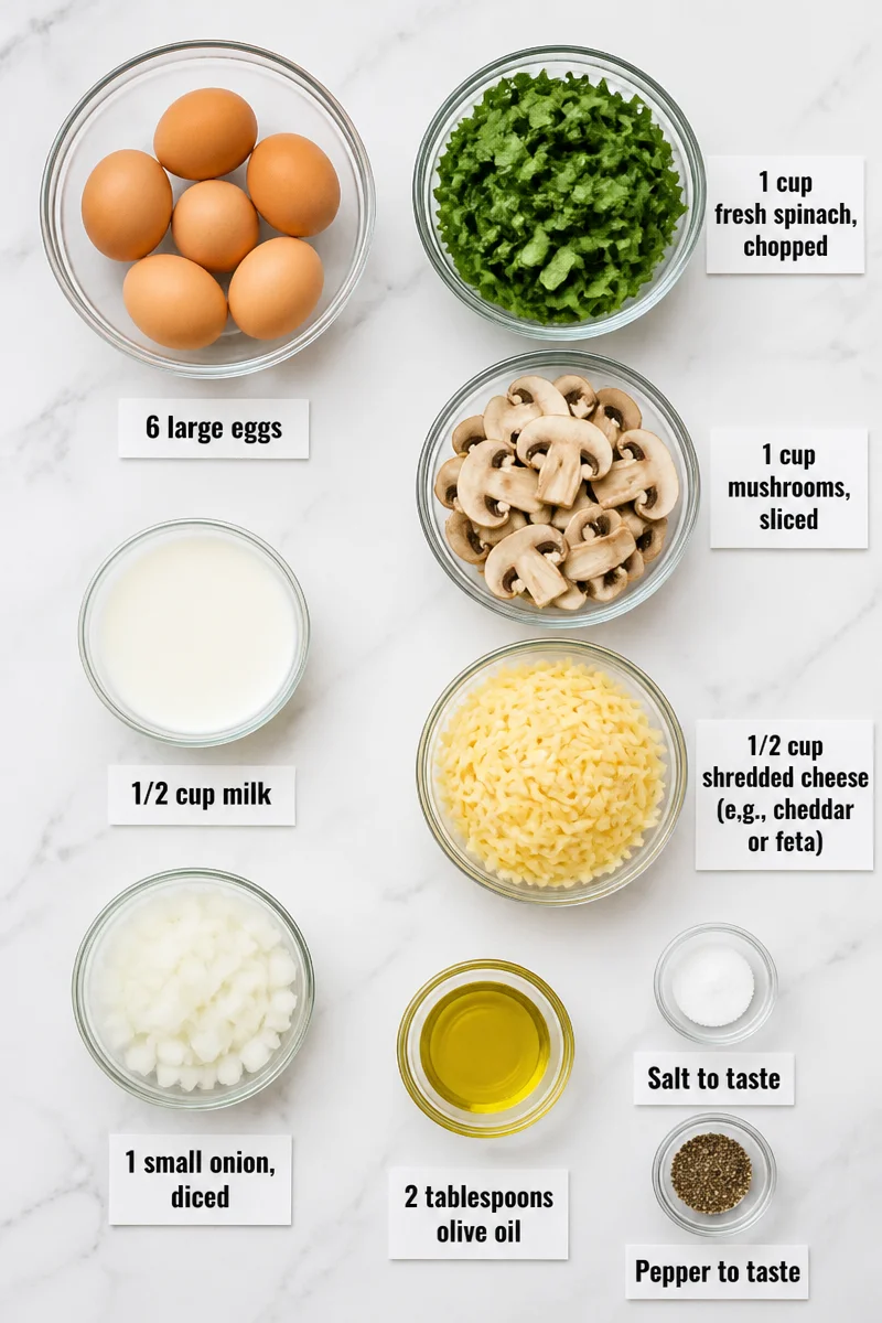 Fluffy Spinach And Mushroom Frittata Healthy Breakfast Recipe fluffy spinach and mushroom frittata healthy break 2026 07 07 025139 3