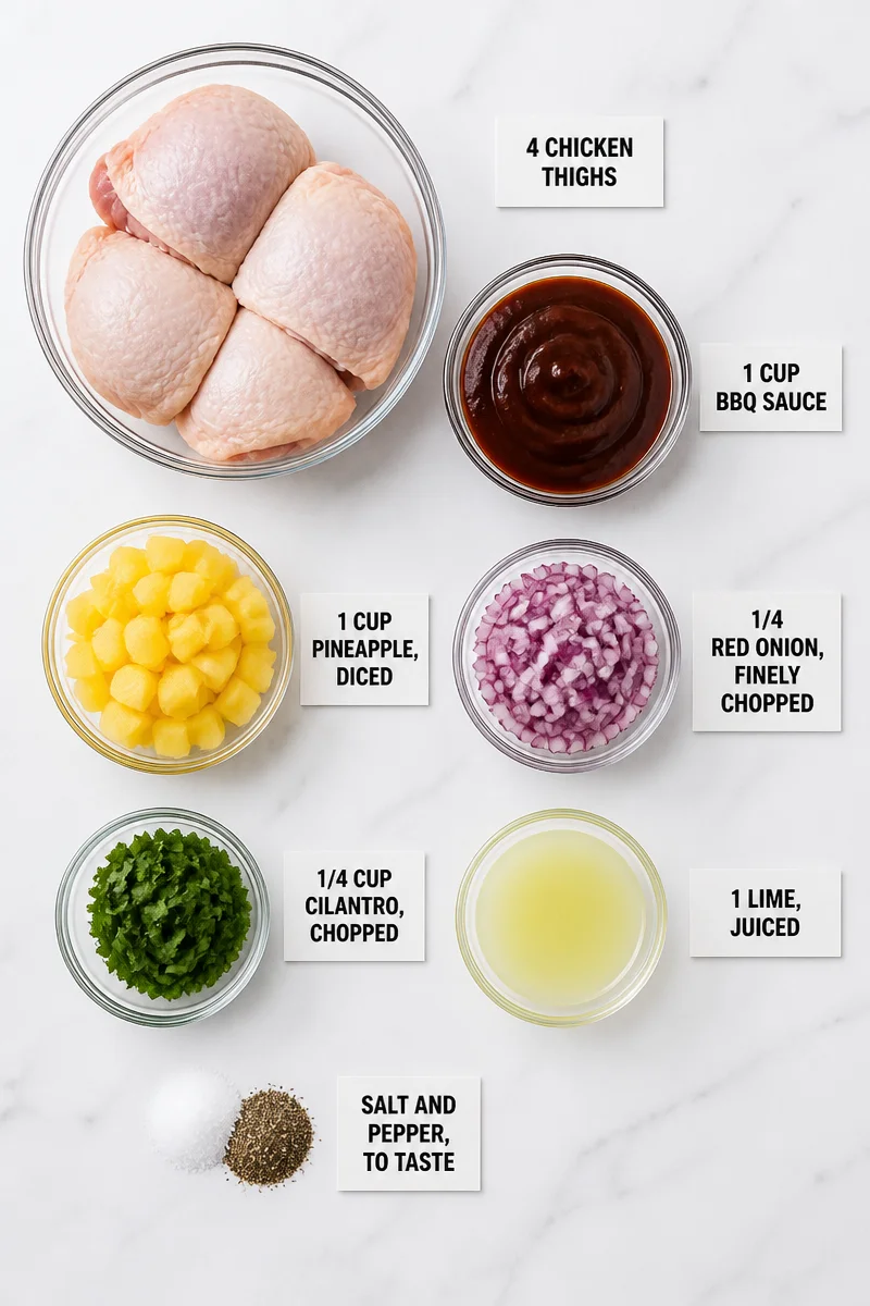 Grilled BBQ Chicken Thigh with Pineapple Salsa grilled bbq chicken thigh with pineapple salsa 2026 07 19 051501