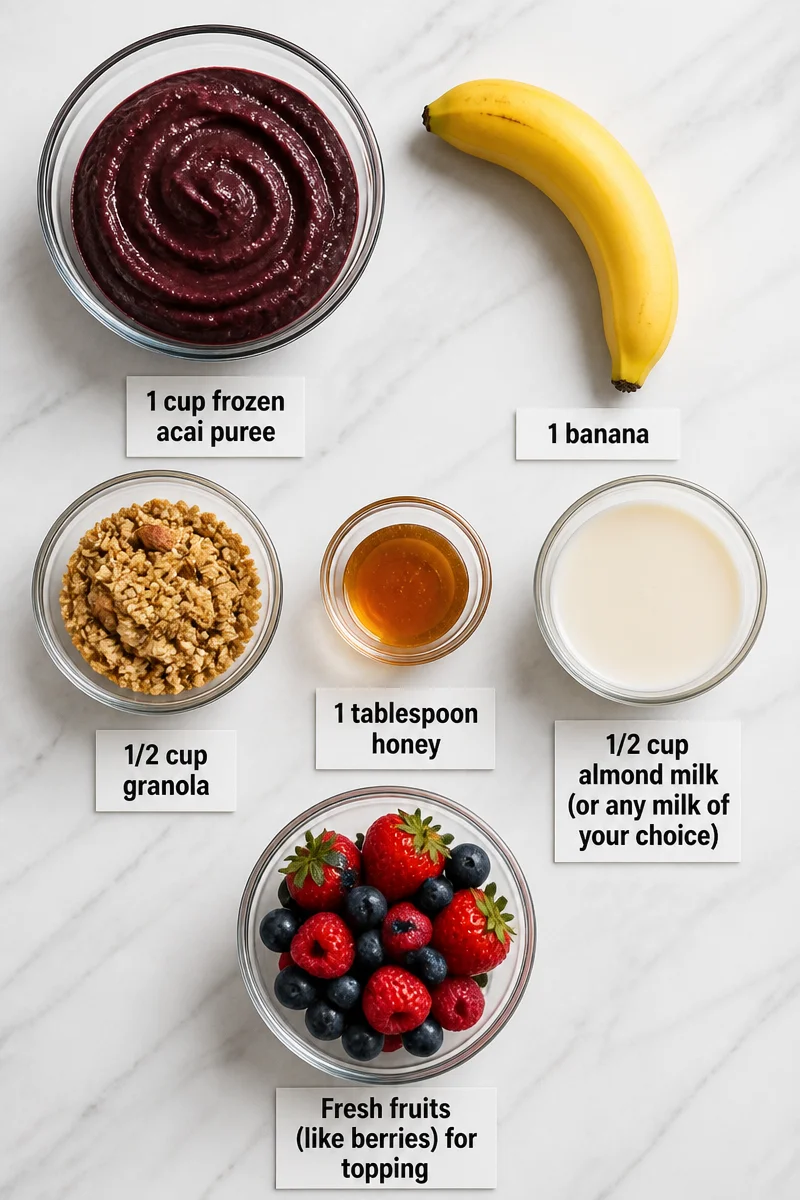 Healthy Acai Bowl with Granola, Banana, and Honey healthy acai bowl with granola banana and honey 2026 07 25 043301