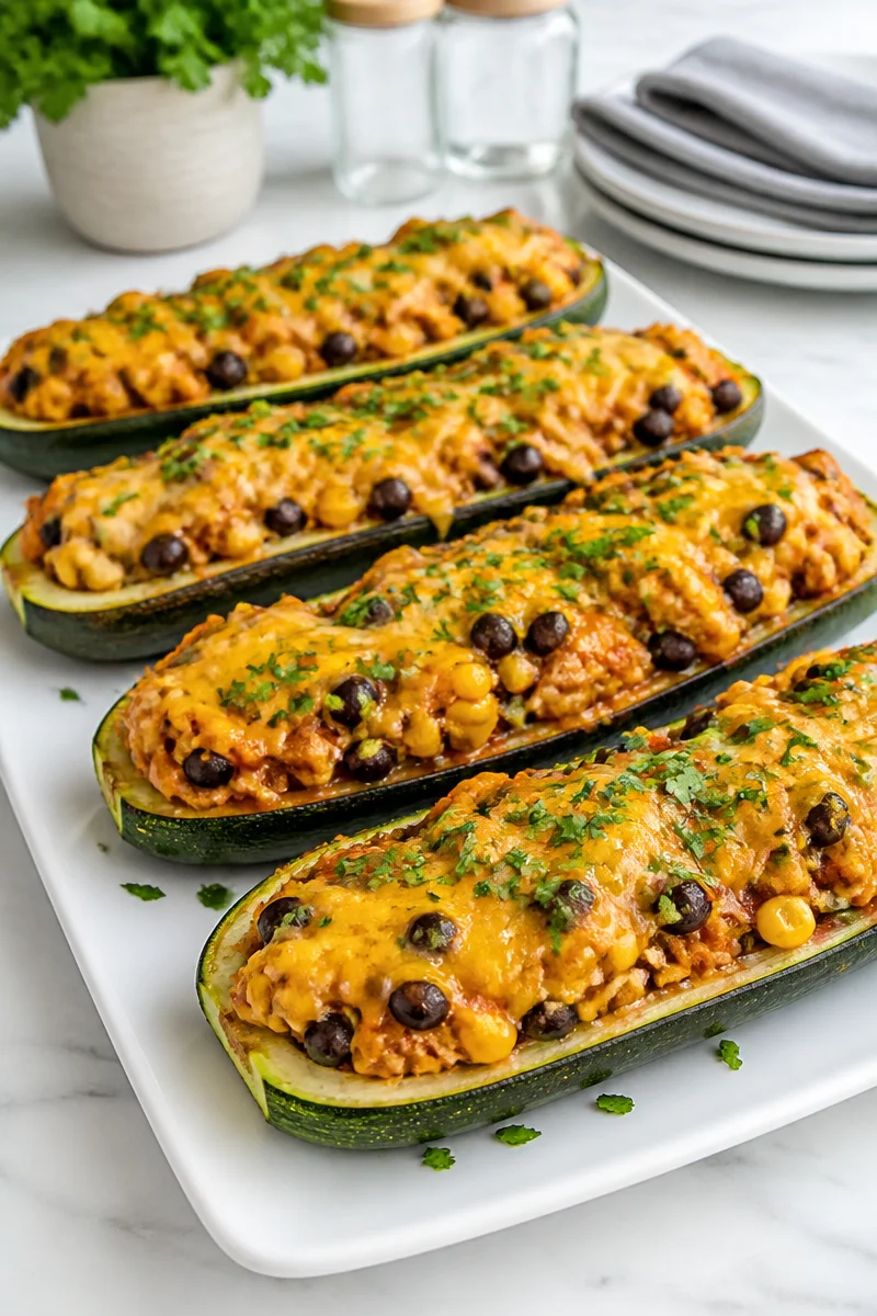 healthy zucchini boat chicken enchilada 2026 07 04 051654