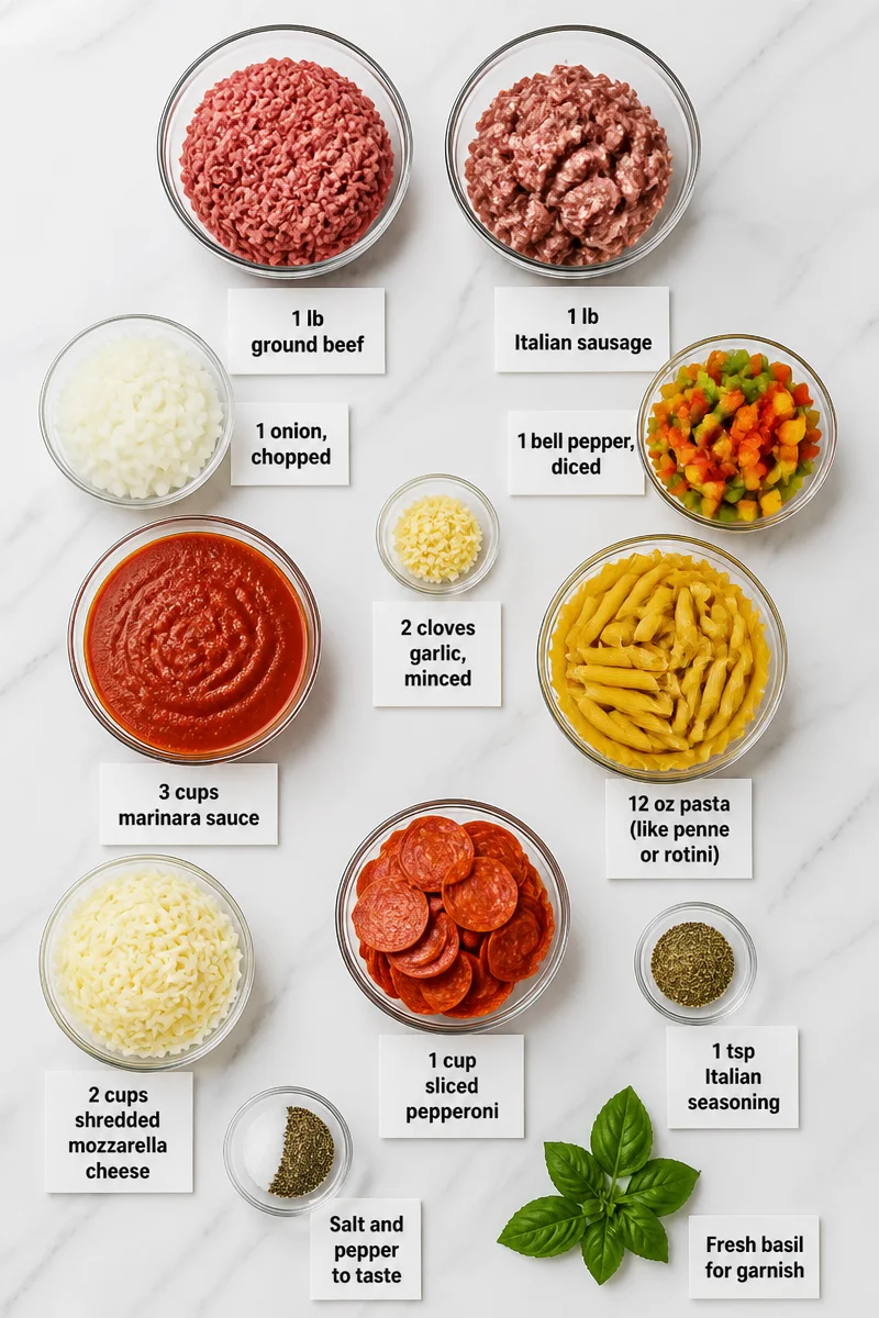 Hearty Meat Lovers Pizza Casserole with Mozzarella hearty meat lovers pizza casserole with mozzarella 2026 07 23 041726