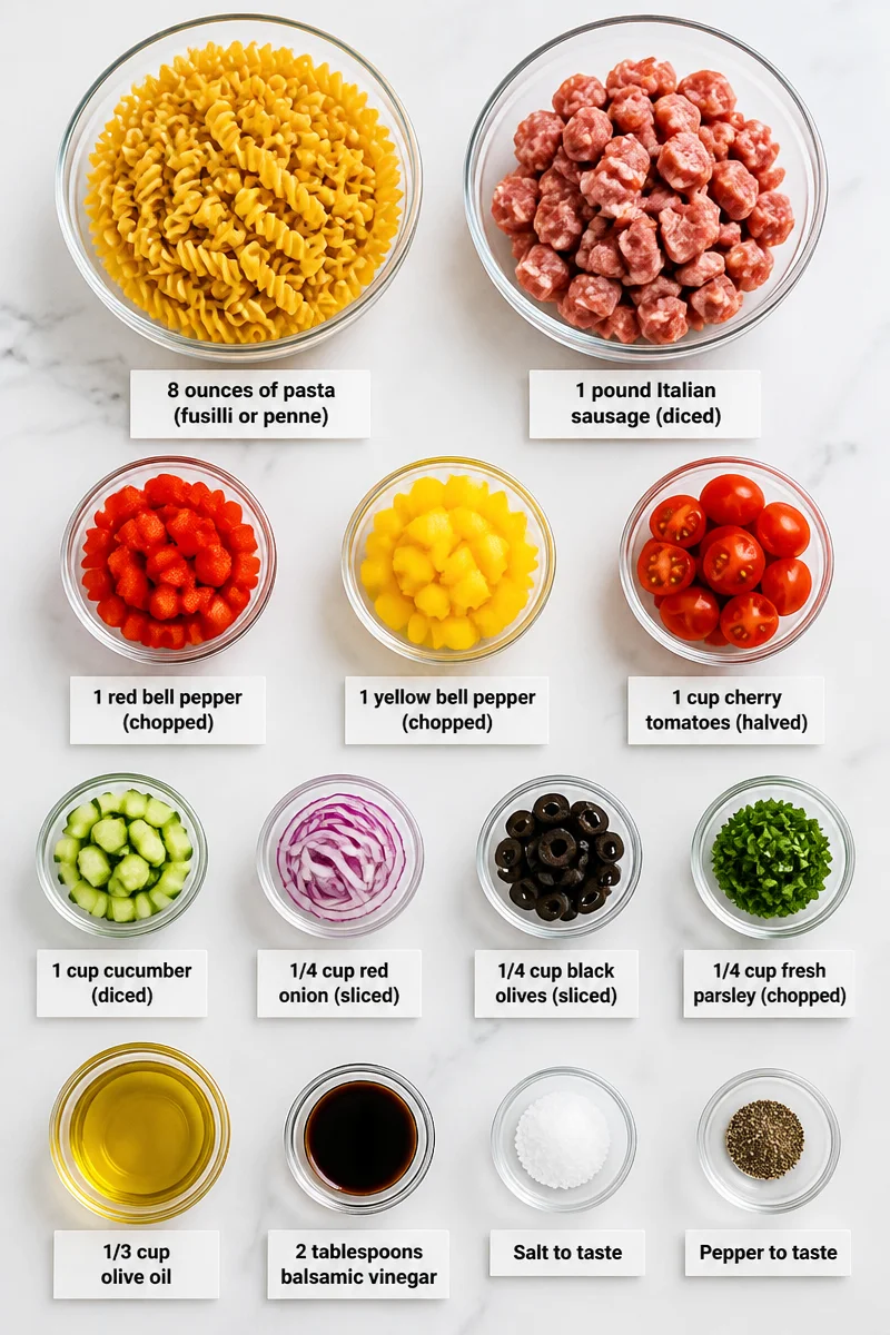 Italian Sausage and Vegetable Pasta Salad italian sausage and vegetable pasta salad 2026 07 21 034705