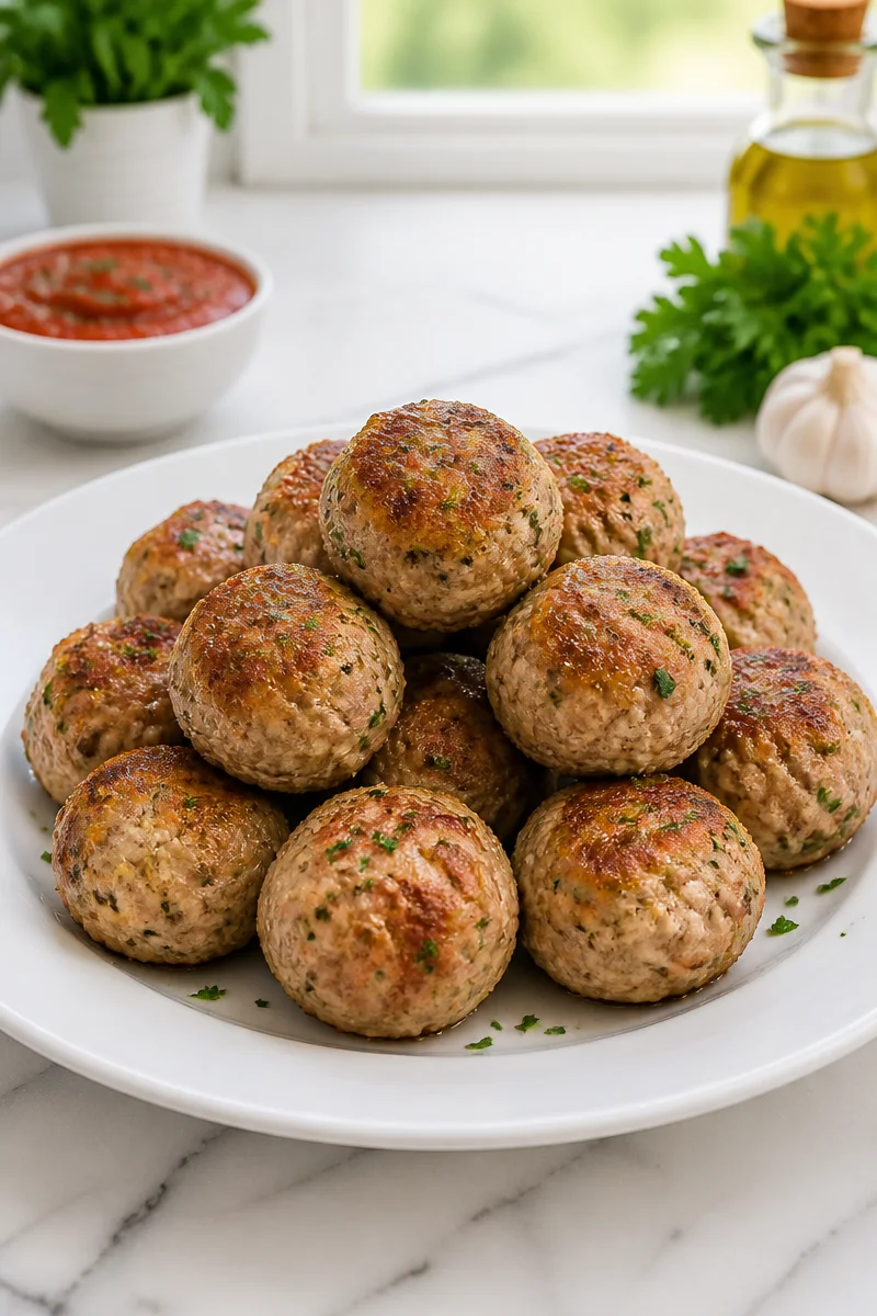 Juicy Herb And Garlic Turkey Meatball juicy herb and garlic turkey meatball 2026 07 04 050100