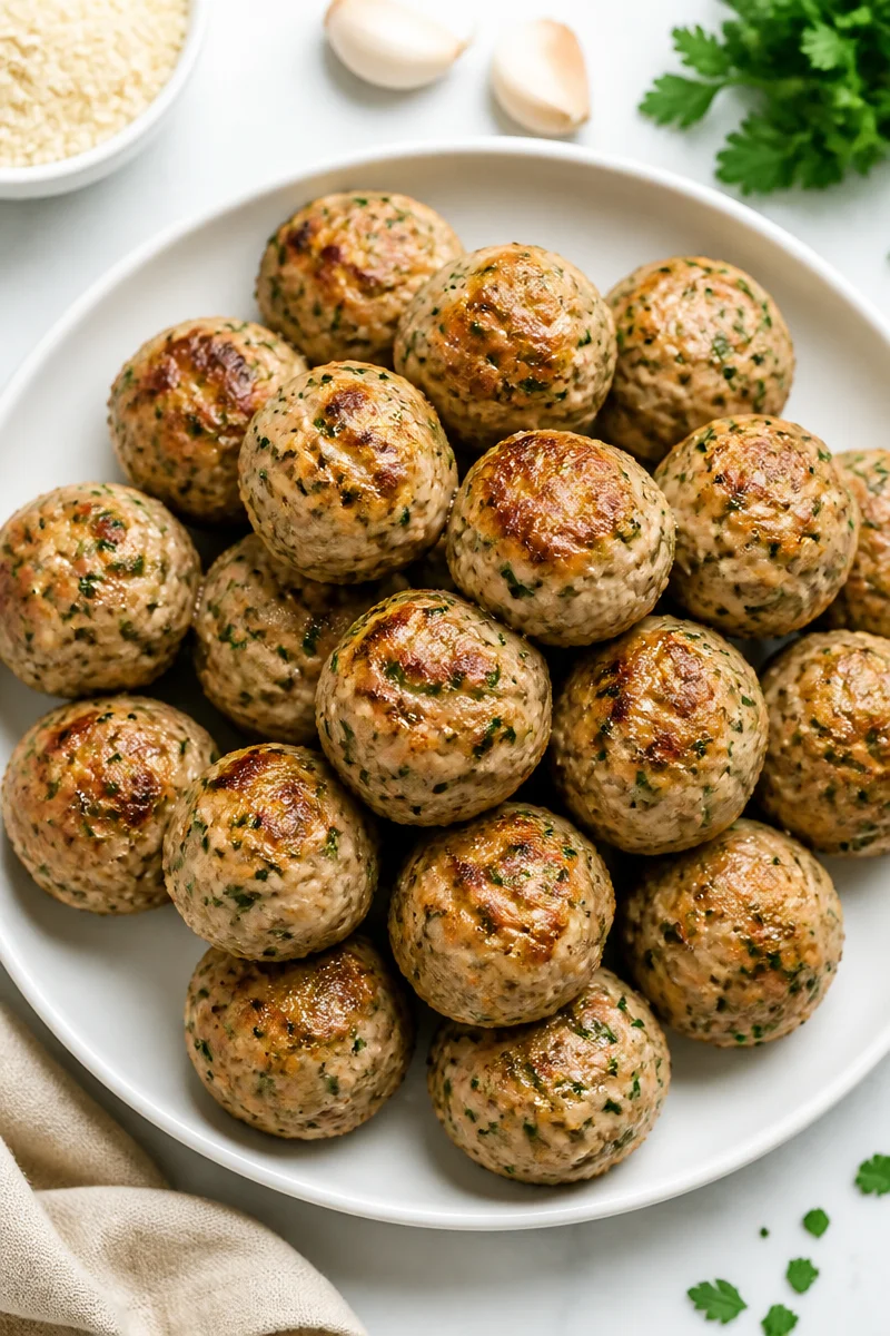 Juicy Herb And Garlic Turkey Meatball juicy herb and garlic turkey meatball 2026 07 04 050114 2