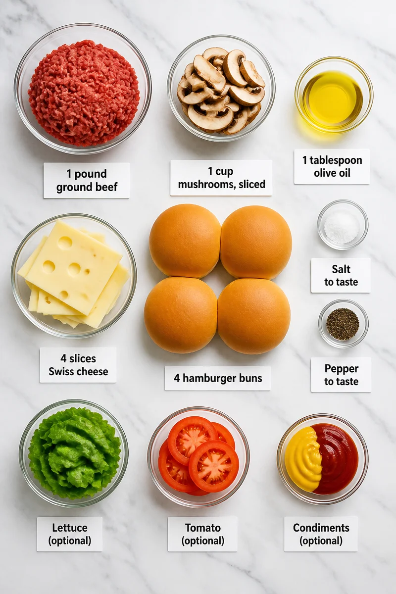 Juicy Mushroom And Swiss Cheese Hamburger Recipe juicy mushroom and swiss cheese hamburger recipe 2026 07 07 024810 3