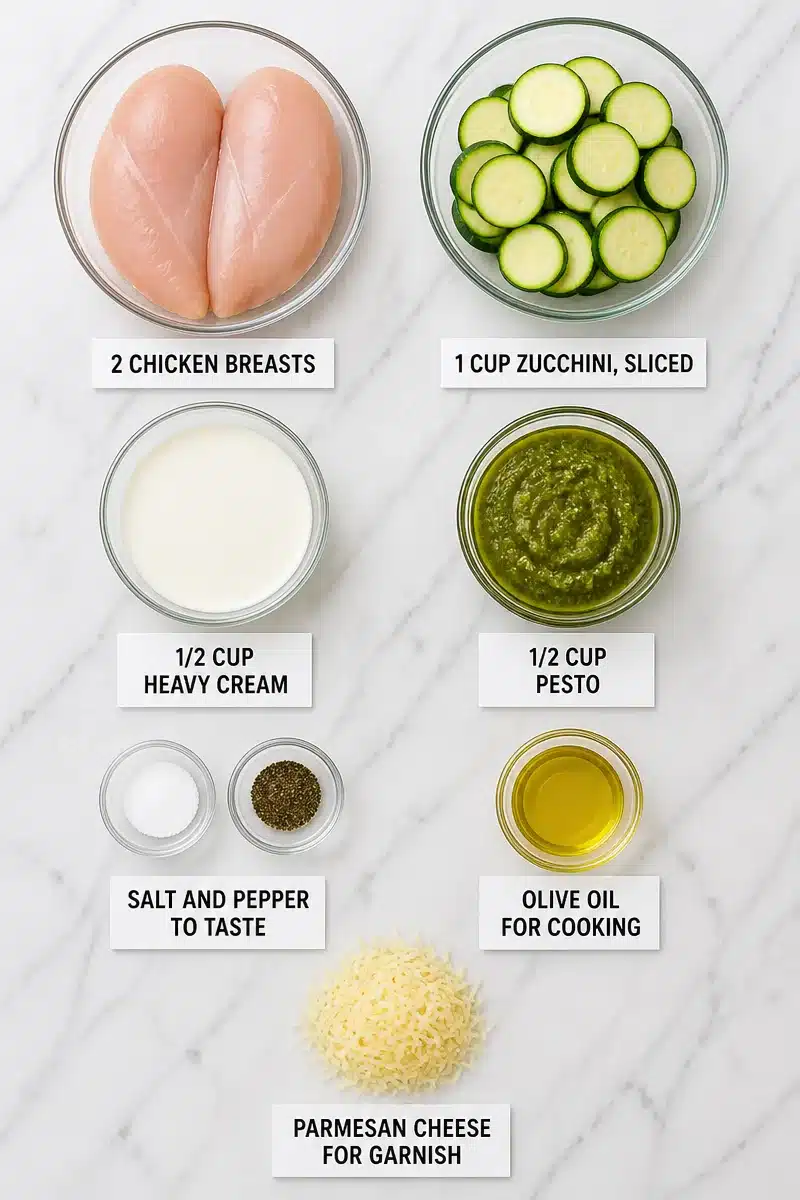 One Pan Creamy Pesto Chicken And Zucchini Recipes one pan creamy pesto chicken and zucchini recipes 2026 07 02 034750 3