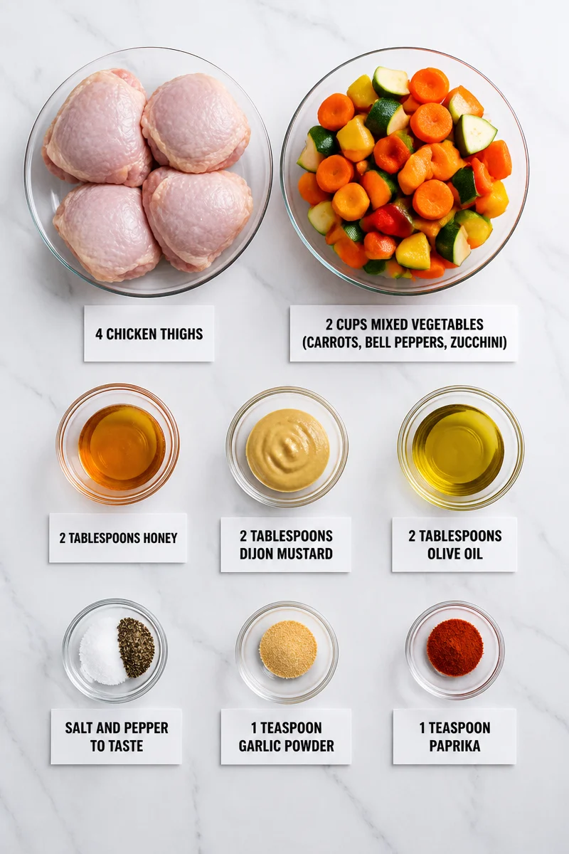 One Pan Roasted Veggie And Honey Mustard Chicken one pan roasted veggie and honey mustard chicken 2026 07 04 051554 3
