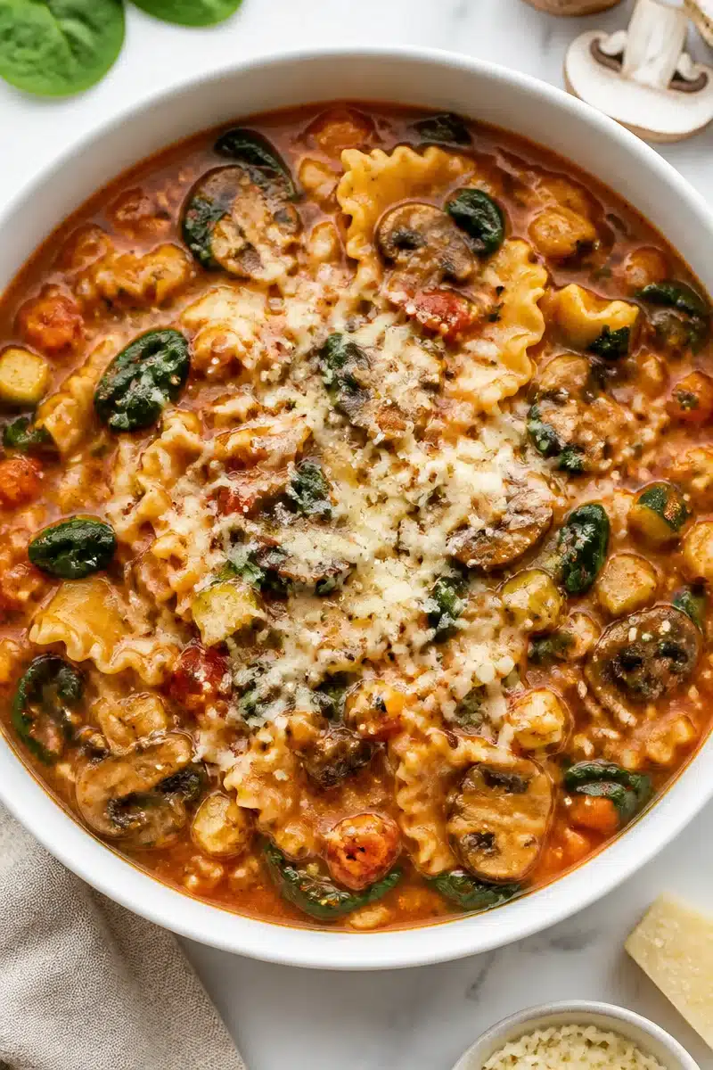 One Pot Veggie And Spinach Lasagna Soup one pot veggie and spinach lasagna soup 2026 07 02 034645 2
