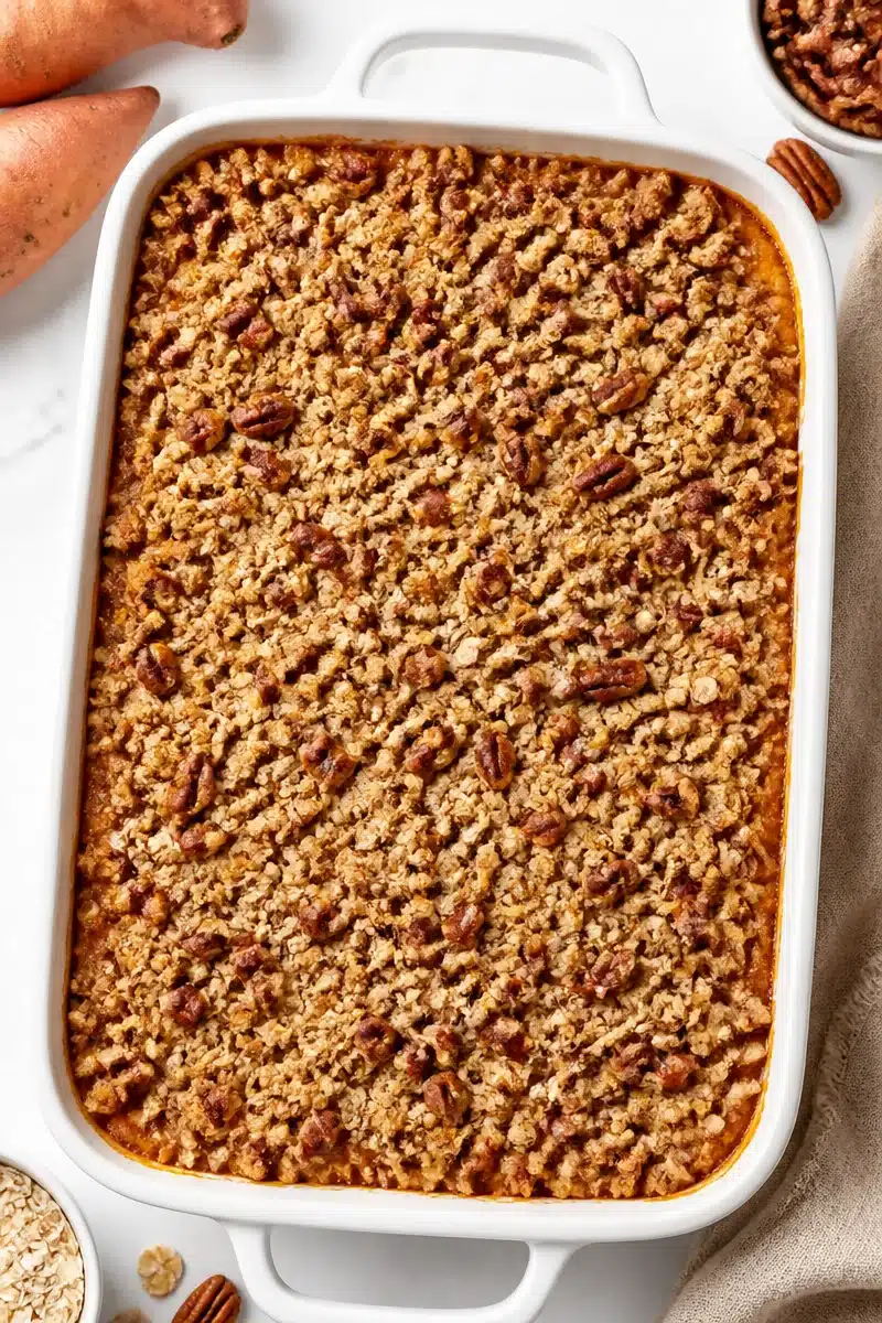 Pecan Streusel Topped Sweet Potato Casserole pecan streusel topped sweet potato casserole 2026 07 03 030726 2