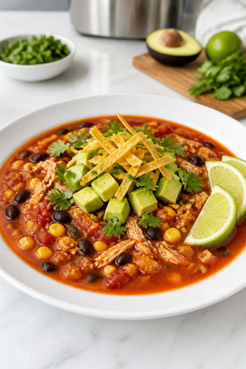 Quick 30 Minute Spicy Chicken Tortilla Soup quick 30 minute spicy chicken tortilla soup 2026 07 04 051716