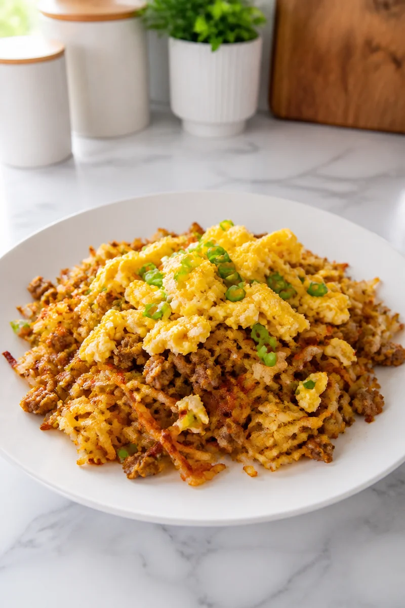 Quick Crispy Hash Brown And Turkey Sausage Breakfast Recipe quick crispy hash brown and turkey sausage breakfa 2026 07 07 031813