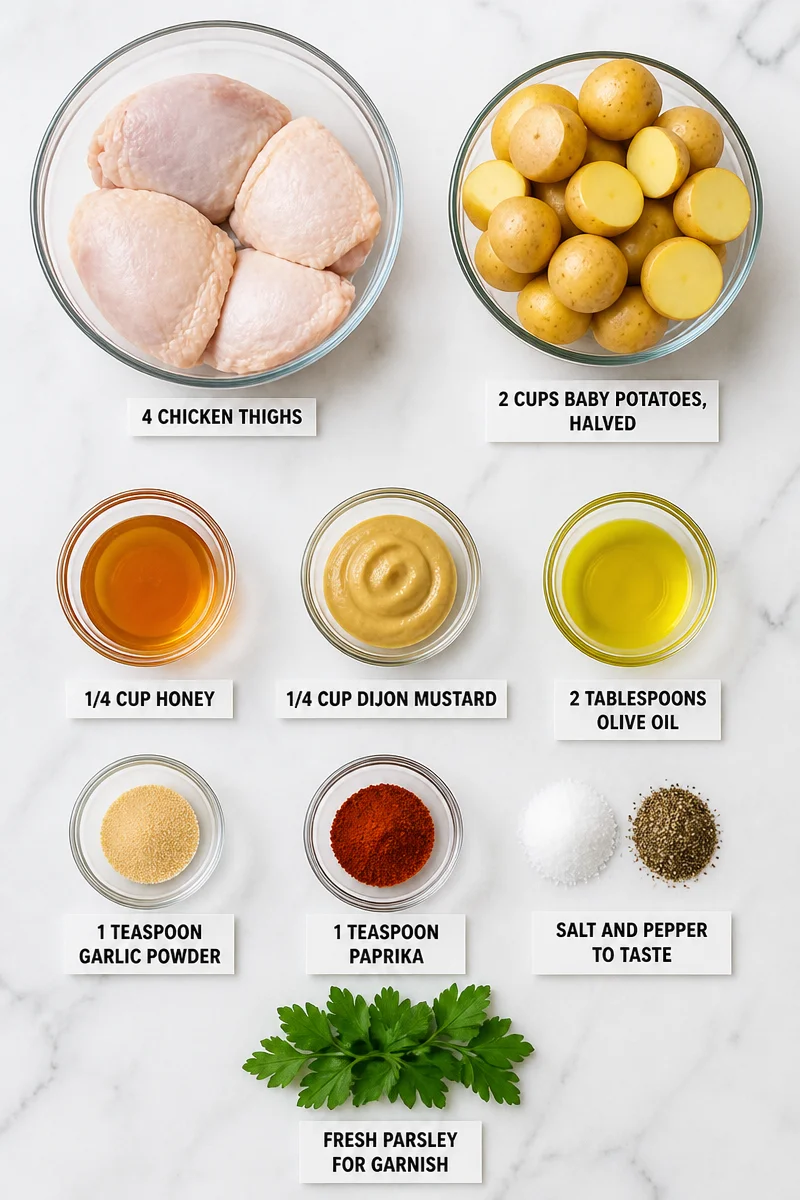 Sheet Pan Honey Mustard Chicken And Potato Dinner sheet pan honey mustard chicken and potato dinner 2026 07 16 025030