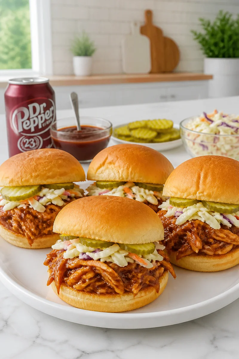Slow Cooker Dr Pepper BBQ Chicken Sliders slow cooker dr pepper bbq chicken sliders 2026 07 04 051706