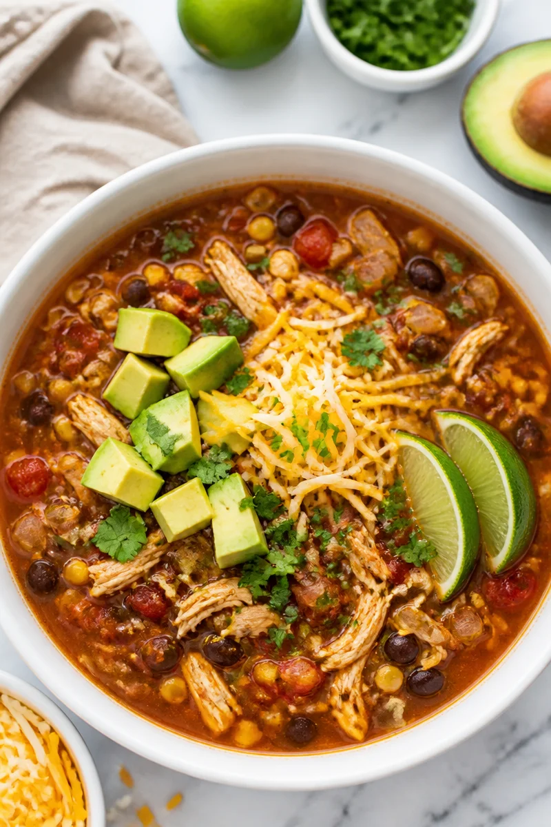 spicy crockpot shredded chicken taco soup recipe 2026 07 08 041106 2
