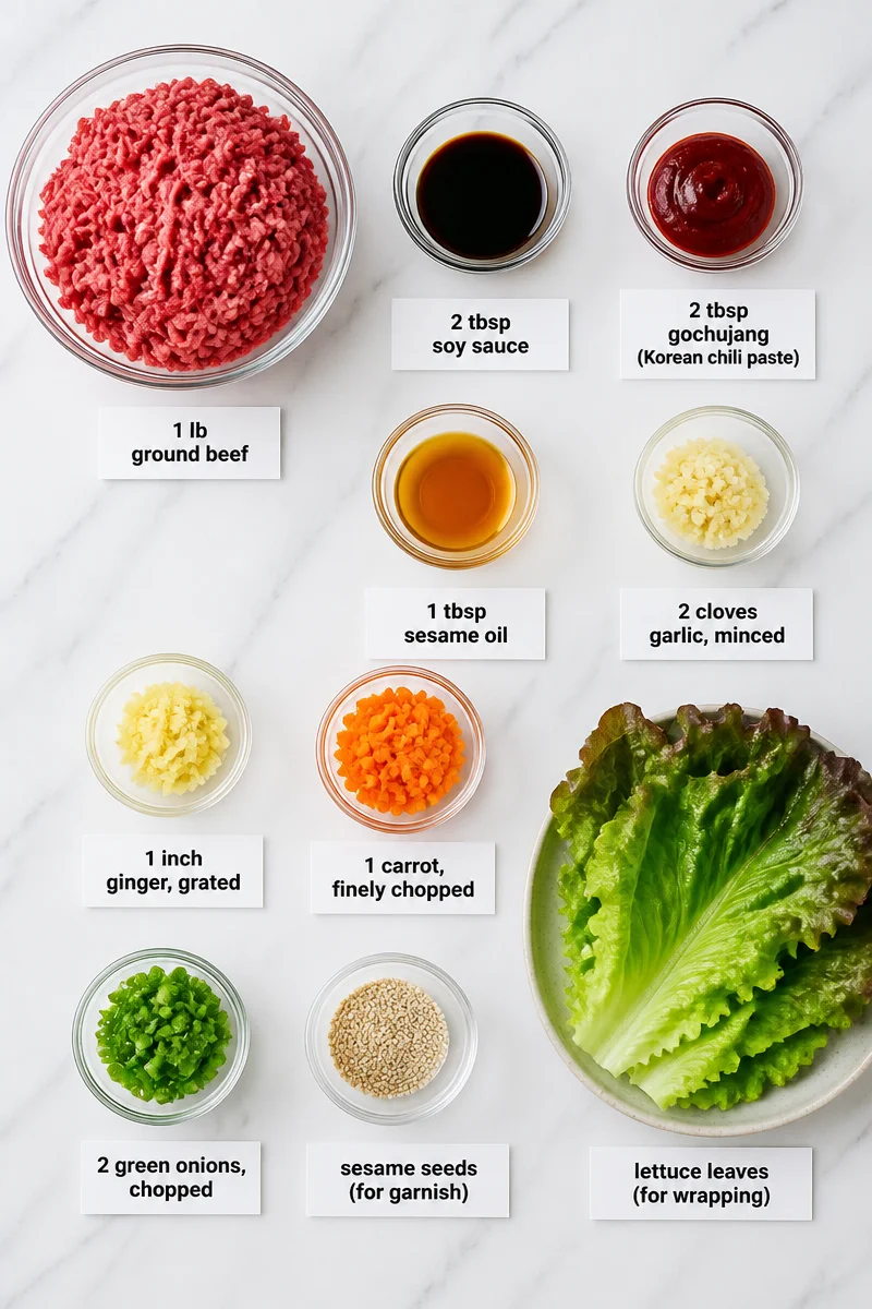 Spicy Korean Ground Beef Lettuce Wrap spicy korean ground beef lettuce wrap 2026 07 09 055014