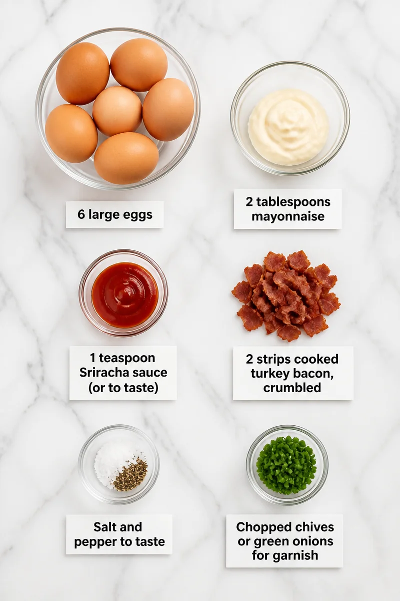 Spicy Sriracha And Turkey Bacon Deviled Egg Recipe Best spicy sriracha and turkey bacon deviled egg recipe 2026 07 09 055046