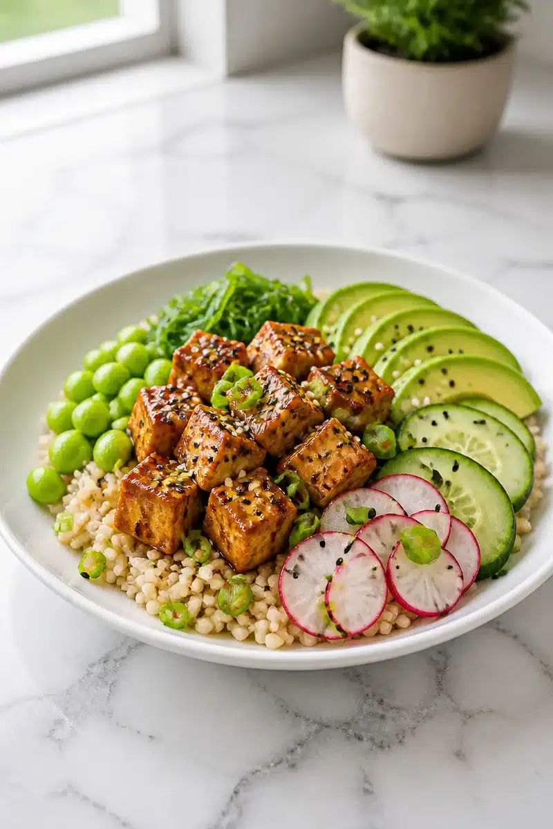 spicy tofu and edamame vegan poke bowl 2026 07 02 034835