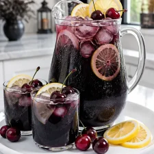 Spooky Black Magic Cherry Lemonade Mocktail-image