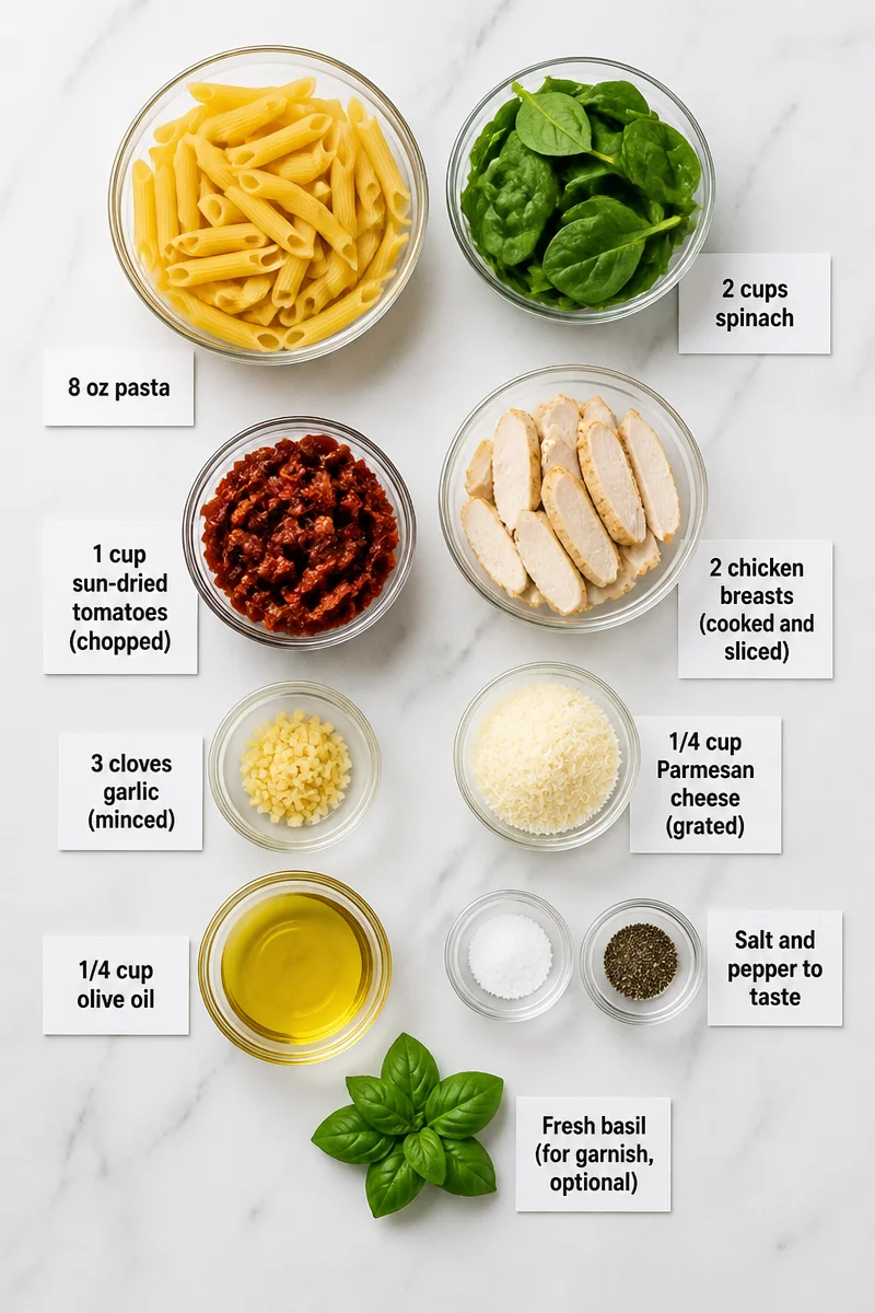 Sun-Dried Tomato and Spinach Chicken Pasta sun dried tomato and spinach chicken pasta 2026 07 19 055414