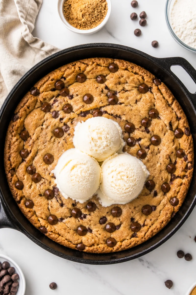 warm cast iron chocolate chip cookie dessert recip 2026 07 07 025115 2