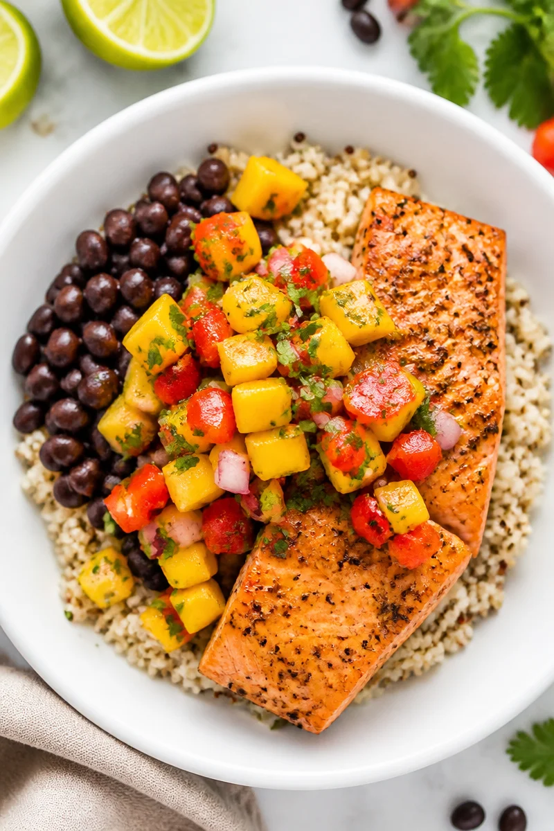 Zesty Mango Salsa And Black Bean Salmon Bowl zesty mango salsa and black bean salmon bowl 2026 07 07 023736 2