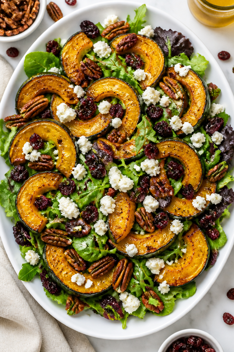 Air Fryer Acorn Squash Salad Air Fryer Acorn Squash Salad
