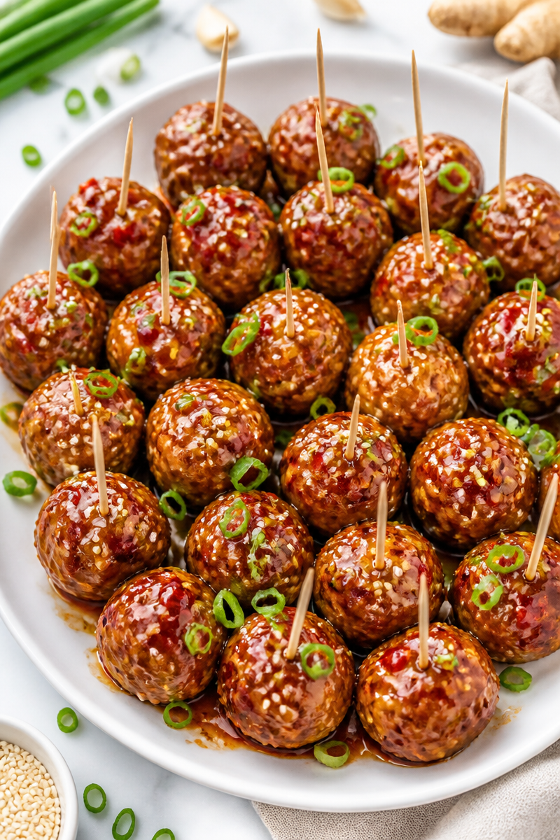 Air Fryer Turkey Meatball Sweet Chili