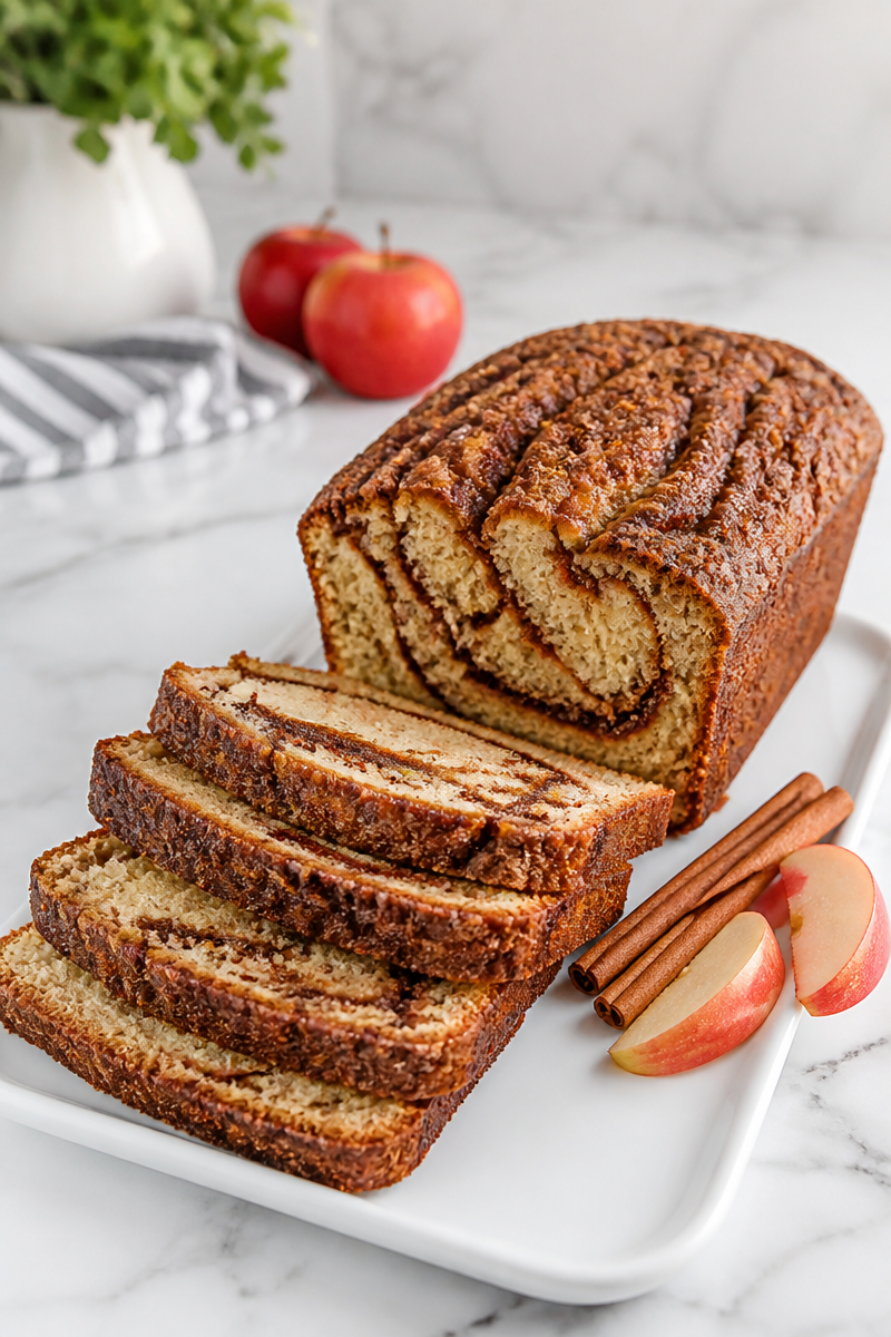 Apple Butter Cinnamon Swirl Loaf