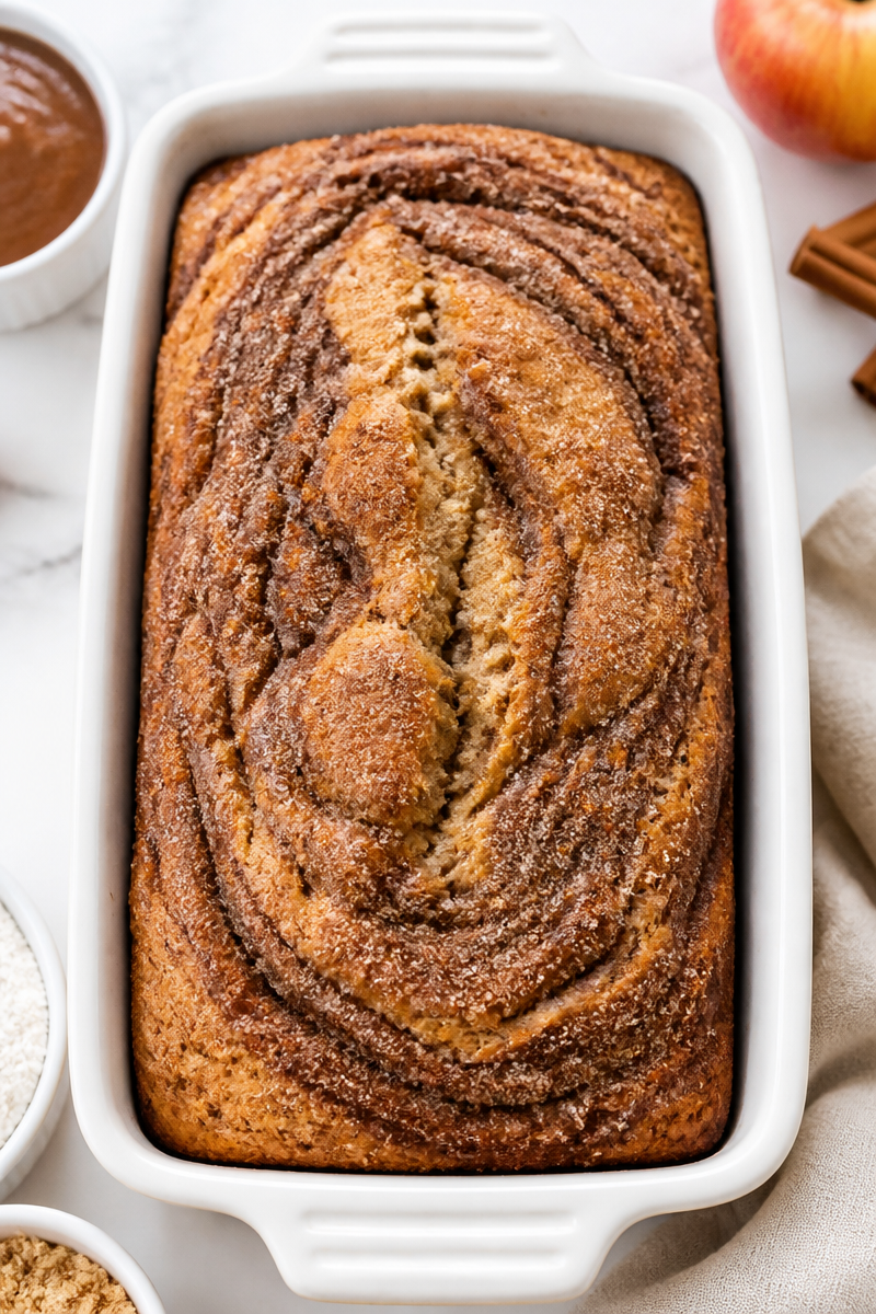 Apple Butter Cinnamon Swirl Loaf
