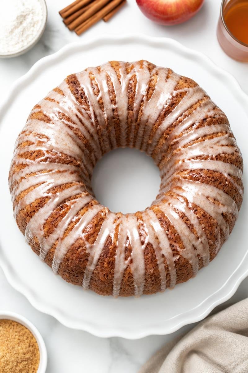 Apple Cider Donut Bundt Cake Glazed Apple Cider Donut Bundt Cake Glazed