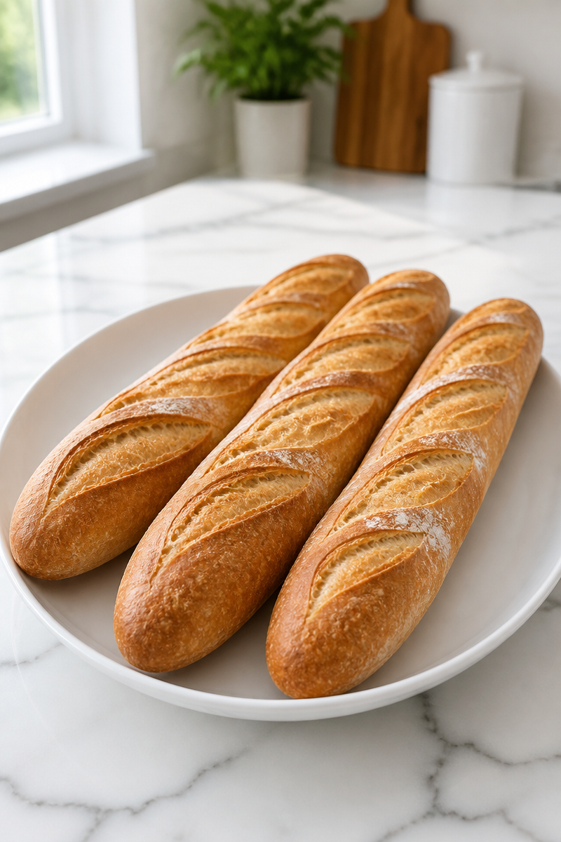 Artisan Crusty Baguette Homemade French Artisan Crusty Baguette Homemade French