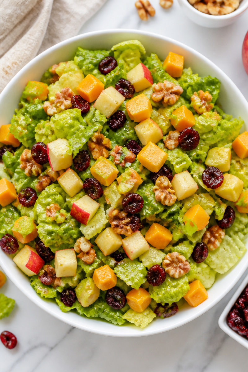Autumn Chopped Salad Apple Cheddar Walnut Autumn Chopped Salad Apple Cheddar Walnut