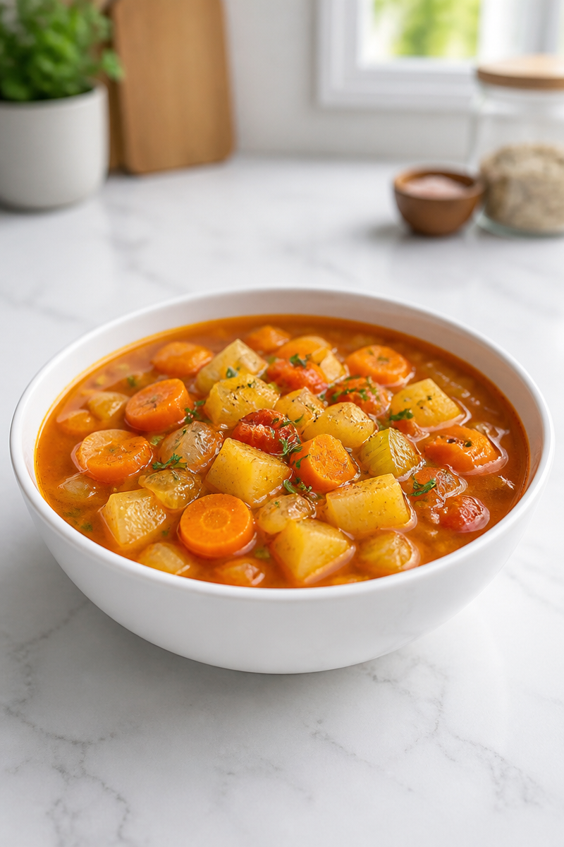 Autumn Harvest Vegetable Soup Bowl Autumn Harvest Vegetable Soup Bowl