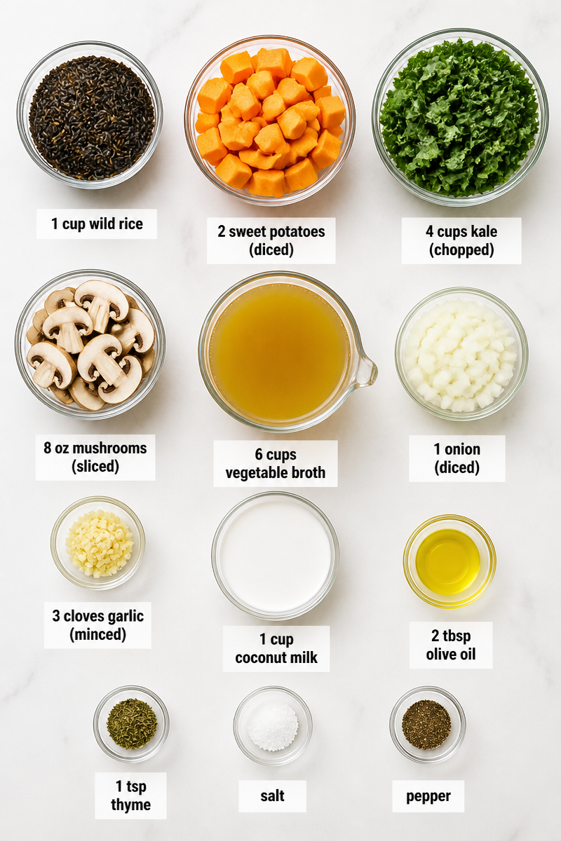 Autumn Wild Rice Sweet Potato Soup