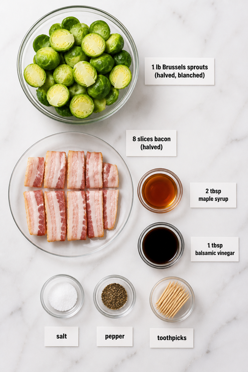Bacon Wrapped Brussels Sprout Skewer Bite Bacon Wrapped Brussels Sprout Skewer Bite