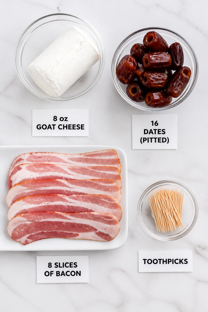 Bacon Wrapped Date Goat Cheese Bacon Wrapped Date Goat Cheese